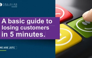 Basic guide to lose customers in 5 minutes.
