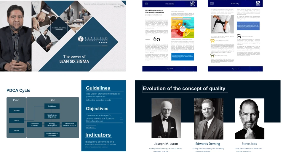 Includes previews of Spanish course handouts.