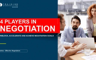 The 4 players of the negotiation